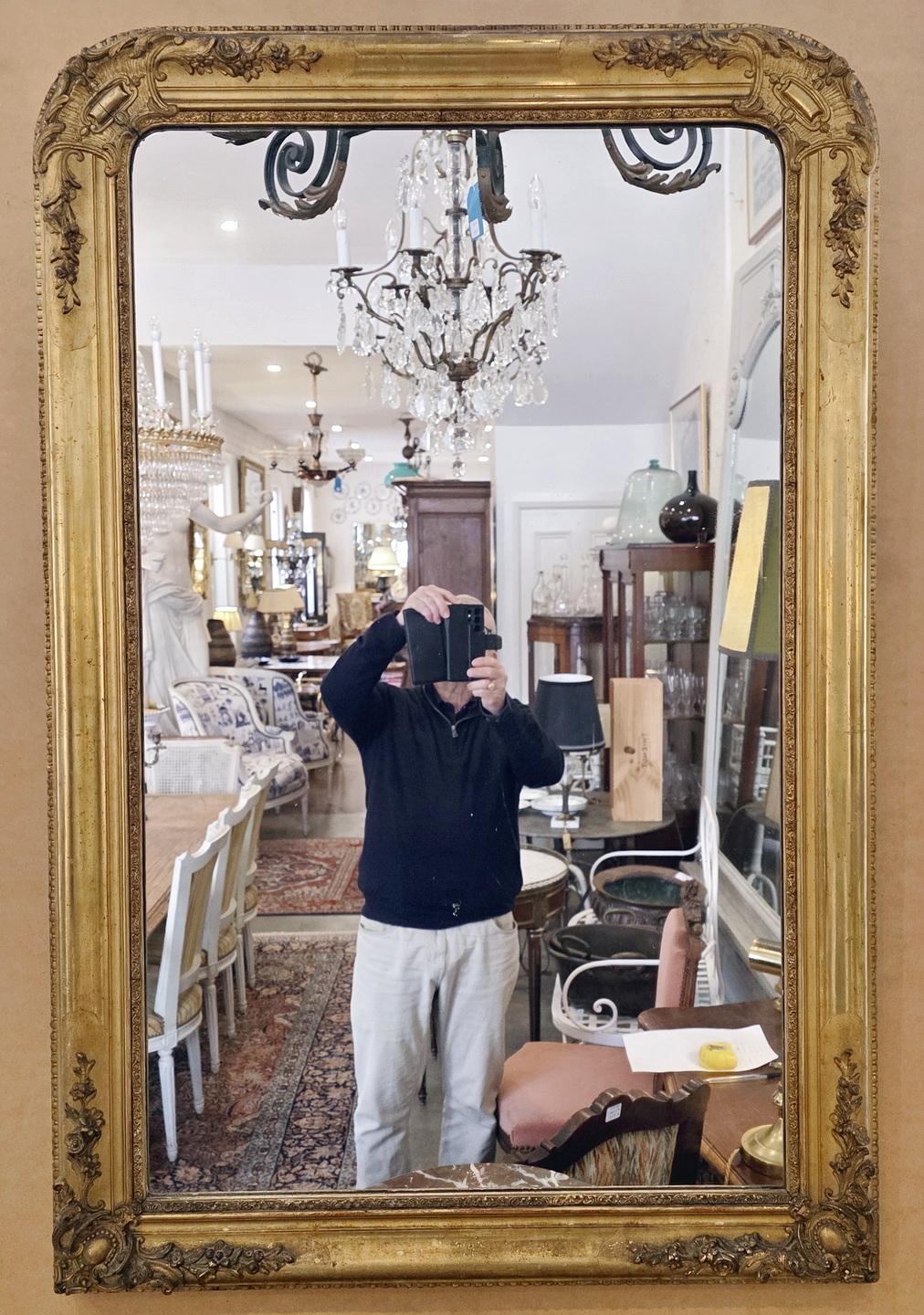 A fine Napoleon III Mantle Mirror